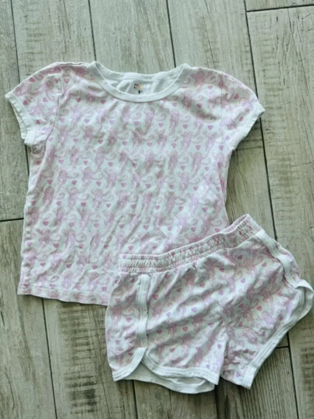 Kids Lovely Monkey Playa Play Set Pale Pink sz.10